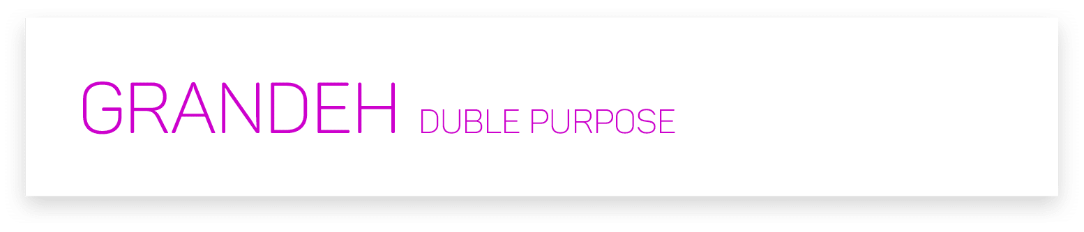  GRANDEH DUBLE PURPOSE